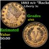 Image 1 : 1883 n/c "Racketeer Nickel" Liberty Nickel 5c Grades xf+