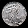 Image 2 : 1941-p Walking Liberty Half Dollar 50c Grades Select Unc