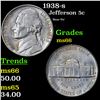 Image 1 : 1938-s Jefferson Nickel 5c Grades GEM+ Unc