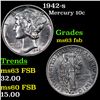 Image 1 : 1942-s Mercury Dime 10c Grades Select Unc FSB