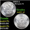 Image 1 : 1902-o Morgan Dollar $1 Grades Select Unc+ PL