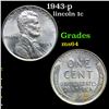 Image 1 : 1943-p Lincoln Cent 1c Grades Choice Unc