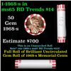 Image 1 : Shotgun Lincoln 1c roll, 1968-s 50 pcs Bank Wrapper.