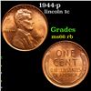 Image 1 : 1944-p Lincoln Cent 1c Grades GEM+ Unc RB