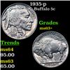 Image 1 : 1935-p Buffalo Nickel 5c Grades Select+ Unc