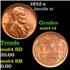 Image 1 : 1952-s Lincoln Cent 1c Grades Choice Unc RD