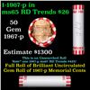 Image 1 : Shotgun Lincoln 1c roll, 1967-p 50 pcs Bank Wrapper.