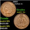 Image 1 : 1907 Indian Cent 1c Grades Select+ Unc BN