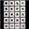 Image 2 : 20x Proof Jefferson Nickels in a Page, Dates from 1959 to 2005! Jefferson Nickel 5c Grades Brilliant