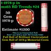 Image 1 : Shotgun Lincoln 1c roll, 1978-p 50 pcs Bank Wrapper.