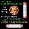 Image 1 : Shotgun Lincoln 1c roll, 1977-p 50 pcs Bank Wrapper.