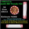 Image 1 : Shotgun Lincoln 1c roll, 1962-d 50 pcs Bank Wrapper.