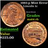 Image 1 : 1985-p Lincoln Cent Mint Error 1c Grades Choice Unc RB
