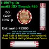 Image 1 : Shotgun Lincoln 1c roll, 1967-p 50 pcs Bank Wrapper.