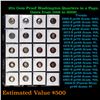 Image 1 : 20x Proof Washington Quarters in a Page, Dates from 1968 to 2009! Washington Quarter 25c Grades Bril