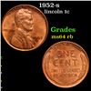 Image 1 : 1952-s Lincoln Cent 1c Grades Choice Unc RB