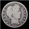 Image 2 : 1907-p Barber Quarter 25c Grades vg, very good