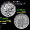 Image 1 : 1942-s Mercury Dime 10c Grades GEM+ FSB
