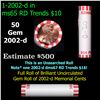 Image 1 : Shotgun Lincoln 1c roll, 2002-d 50 pcs Bank Wrapper.
