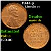 Image 1 : 1944-p Lincoln Cent 1c Grades Choice Unc RB