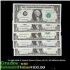 Image 1 : 5x 1969-2006 $1 Federal Reserve Notes, All CU, All Different Series Grades Brilliant Uncirculated