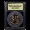Image 2 : 1992-p Olympics Modern Commem Half Dollar 50c Graded ms70, Perfection By USCG