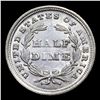 Image 3 : ***Auction Highlight*** 1837 No Stars, Small Date Seated Liberty Half Dime 1/2 10c Graded ms63 detai