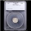 Image 4 : ***Auction Highlight*** 1837 No Stars, Small Date Seated Liberty Half Dime 1/2 10c Graded ms63 detai