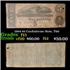 Image 1 : 1864 $5 Confederate Note, T69 Grades f+