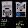 Image 1 : NGC 1900-p Morgan Dollar $1 Graded ms63 By NGC