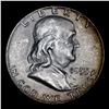 Image 2 : 1955-p Franklin Half Dollar 50c Grades Select Unc FBL