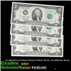 Image 1 : 4x 1995-2013 $2 Federal Reserve Notes, All CU, All Different Series Grades Brilliant Uncirculated