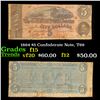 Image 1 : 1864 $5 Confederate Note, T69 Grades f+