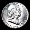 Image 2 : 1952-p Franklin Half Dollar 50c Grades Choice+ Unc