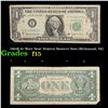 Image 1 : 1963B $1 'Barr Note' Federal Reserve Note (Richmond, VA) Grades f+