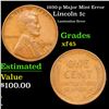 Image 1 : 1930-p Lincoln Cent Major Mint Error 1c Grades xf+