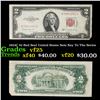 Image 1 : 1953C $2 Red Seal United States Note Key To The Series Grades vf+