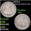 Image 1 : 1875-s Twenty Cent Piece 20c Grades vf+