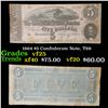 Image 1 : 1864 $5 Confederate Note, T69 Grades vf+
