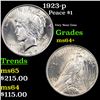 Image 1 : 1923-p Peace Dollar $1 Grades Choice+ Unc