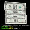 Image 1 : 4x 1995-2013 $2 Federal Reserve Notes, All CU, All Different Series Grades Brilliant Uncirculated