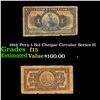 Image 1 : 1918 Peru 1 Sol Cheque Circular Series H Grades f+