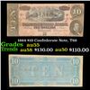 Image 1 : 1864 $10 Confederate Note, T68 Grades Choice AU