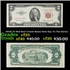 Image 1 : 1953C $2 Red Seal United States Note Key To The Series Grades vf+