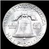 Image 3 : 1948-d Franklin Half Dollar 50c Grades GEM FBL