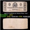 Image 1 : 1862 $1 Confederate States Note, T-55 Grades vf++