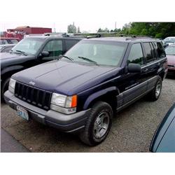  1997 JEEP GRAND CHEROKEE-V8 - 155,534 Act