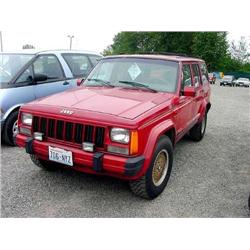  1990 JEEP CHEROKEE-6 CYL. - 186,882 Exmt