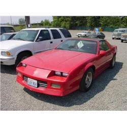 1989 CHEVROLET CAMARO-V6 - 17,837 (5-Digit)