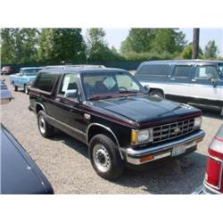  1985 CHEVROLET S10 BLAZER - 89,696 (5-Digit)